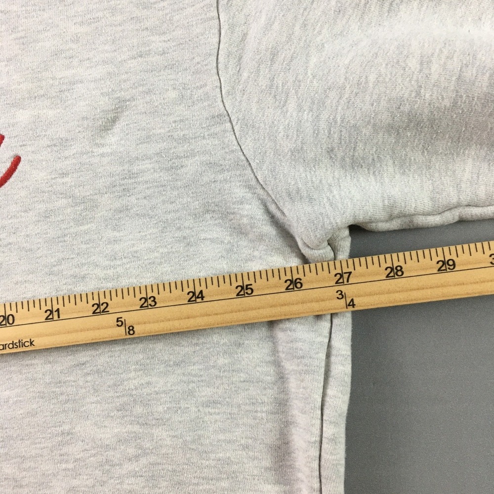 Madhappy Est 2017 Size M Peace Sign Graphic Crewneck Sweatshirt Grey Embroidery - Picture 7 of 16